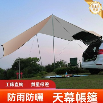 【一秒速開】車載側邊帳 SUV車邊帳 戶外遮陽棚 露營帳篷 車尾帳篷 野營天幕 鋁合金骨架 防雨防曬 多車型通用