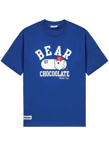 CHOCOOLATE - Chocoo Bear cotton T-shirt - men - Cotton - S - Blue