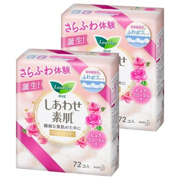 Laurier 蕾妮亞 F系列 舒適護墊 花香  72片  14cm  2包