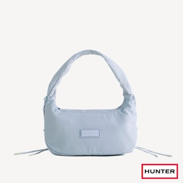 HUNTER -Travel 輕量側抽繩Hobo包-輕寧藍