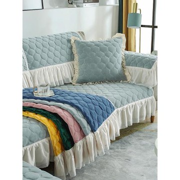 沙發墊冬季防滑毛絨加厚簡約現代皮法蘭絨套罩巾四季通用全包萬能