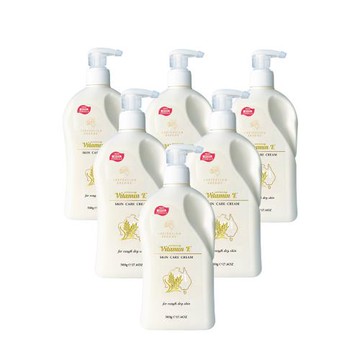 澳洲GM 維他命E羊毛脂皮膚滋養霜500g/瓶(家庭號) 6入組 即期品-2026年4月到期