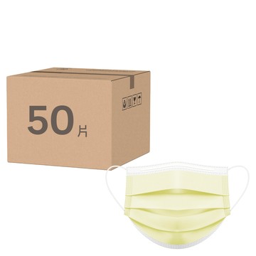 CareMax 凱瑪適 兒童醫療口罩 15 x 9.5cm  50片  1盒  馬卡龍黃