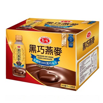 [COSCO代購5] C973133 愛之味 黑巧克力燕麥 340毫升 X 12瓶