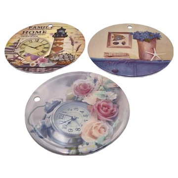 吾圃 美耐熱鍋盤墊 可水洗 可吊掛 直徑18.5公分 耐熱100度C  黃色 + 米色 + 灰白色  10個