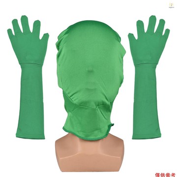 綠色色度鑰匙手套色度鑰匙罩手套隱形效果背景色度鍵綠色手套綠屏攝影照片視頻 T1V