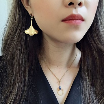 如是著物｜黃銅飾品組｜美女與野獸（耳針款）