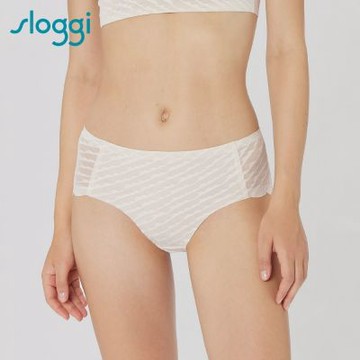 sloggi-ZERO LACY 零感蕾絲中腰小褲 蒙布朗棕