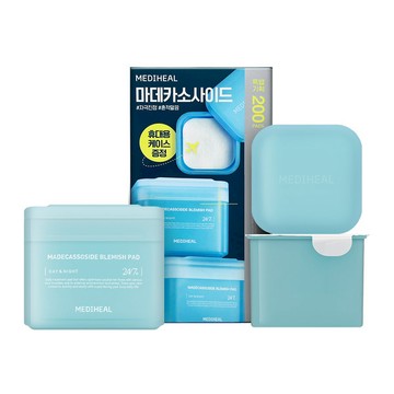 MEDIHEAL 調理化妝棉片 100片+100片補充包+隨身空盒 (積雪草/PDRN/膠原蛋白/茶樹)