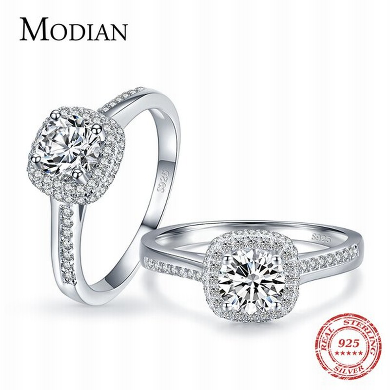 925 スターリングシルバー キュービック ジルコニア スクエア 婚約指輪 クリア 結婚式 リング ジュエリー シンプル アクセサリー 通販 Lineポイント最大0 5 Get Lineショッピング