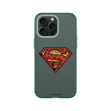 iPhone 15 Pro Max Clear 憂墨綠 - Superman - Superman-經典漫畫LOGO