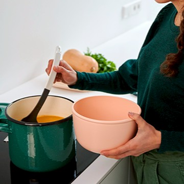 Mepal Cirqula 圓形密封保鮮盒 2L(深)-粉