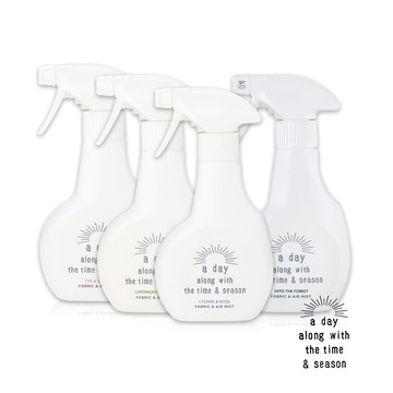 A day 日本製室內空間織品香氛噴霧(300ml/瓶)-丁香與無花果/萊姆與檸檬草/玫瑰與荔枝/沉穩森林