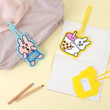 Bunni Konbiny 矽膠行李吊牌 兔子便利商店旅行配件