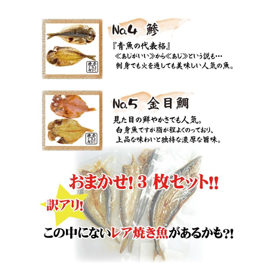 「骨まで食べられる焼き魚」おまかせ3枚セット　訳アリ　無添加、保存料なし　骨まで　干物