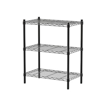 【dayneeds】輕型 60x35x75公分 三層烤漆波浪架 兩色可選黑色