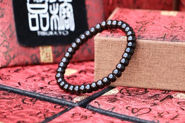 天然椰蒂手珠 7x5mm 蘋果圓珠 菩提子佛珠 手鍊 飾品 避邪手串