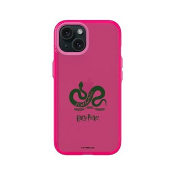 iPhone 15 Clear 粉漾桃 - 哈利波特 Harry Potter - 史萊哲林標誌