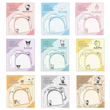 小禮堂 Sanrio 三麗鷗 造型便利貼 35枚入 (留言框款) Kitty 花小兔 布丁狗 酷洛米