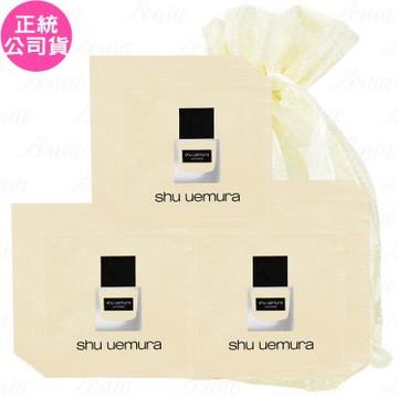 shu uemura 植村秀 無極限超持久輕粉底 體驗包 SPF25 PA+++(1ml)*36旅行袋組(公司貨)