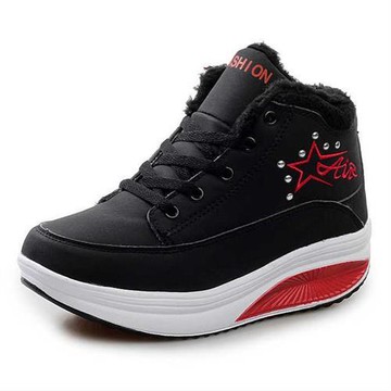 【Alice】現貨保暖雪靴平口滾防滑防潑水登山鞋(靴子/健走鞋/休閒鞋/滑雪/雪鞋)