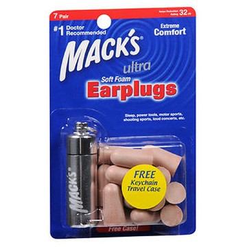 Macks Ultra Soft Foam Earplugs 7 Pair by Macks