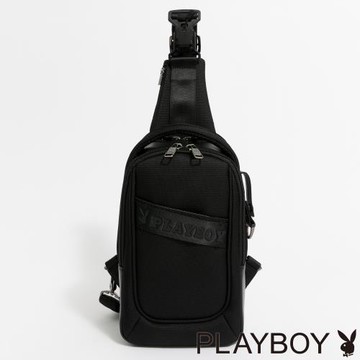 PLAYBOY - 單肩背包  Crucial系列 - 黑色