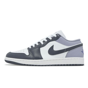 Nike 休閒鞋 Air Jordan 1 Low 男鞋 紫 灰 一代 AJ1 低筒 553558-145