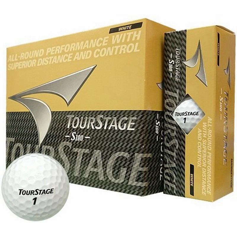 ブリヂストン Bridgestone ツアーステージs100 Tourstage ゴルフボール 1ダース 12個 ホワイト 金パッケージ 19y1m 通販 Lineポイント最大0 5 Get Lineショッピング