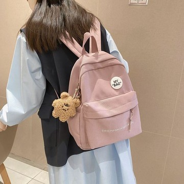 熱銷✨森系ins風百搭雙肩包高顏值休閒簡約小書包女防水小揹包旅行迷你大容量書包  後背包 輕量化雙肩包 韓系背包