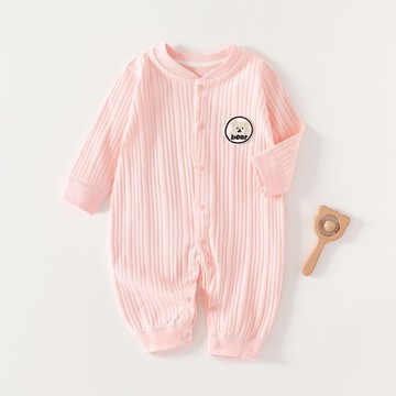 嬰兒連體衣春秋款純棉無骨長袖哈衣秋季裝打底秋衣初生兒寶寶衣服鑫弘-萌寶童裝可開發票