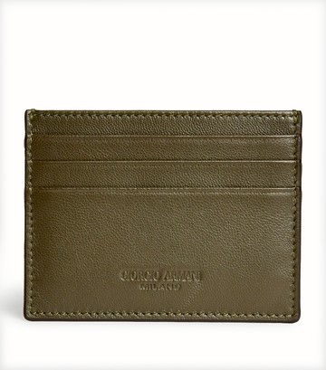 Giorgio Armani Lamb Leather Card Holder