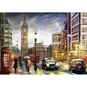 台灣製優質拼圖520片 - 倫敦印象  J-028