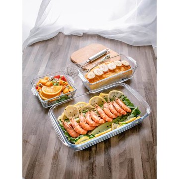 耐熱玻璃烤盤微波爐專用器皿家用烤箱餐盤菜盤焗飯餃子蒸魚盤子