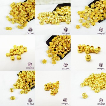 《純金9999 免運》純金黃金 各式配件造型專區 貔貅 元寶  蘋果 蓮花  玫瑰  福袋  幸運草 大慶珠寶銀樓