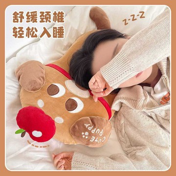 臺灣出貨+免運原創暹羅貓記憶棉小枕頭護頸椎助睡眠貓肚枕學生成人辦公室午睡枕