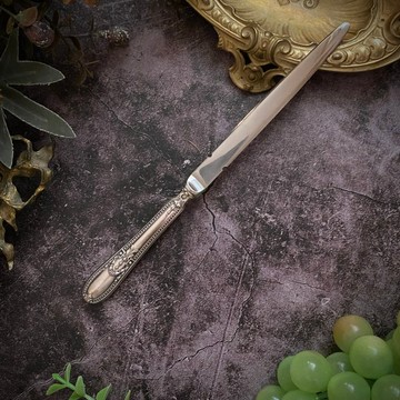19世紀末法國 路易十六復興風格 純銀柄鋼刃信刀