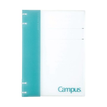 Campus 2x2薄型4孔活頁夾A5-水藍