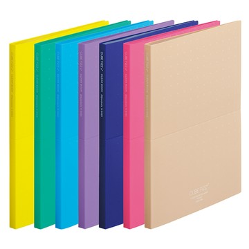 LIHIT LAB 日本 LIHIT A4 20入 站立式資料本-CUBE FIZZ( N-6003 )