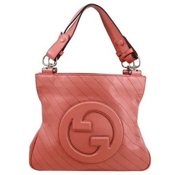 GUCCI 751518 Blondie 質感車線手提單肩小號兩用包.桃粉