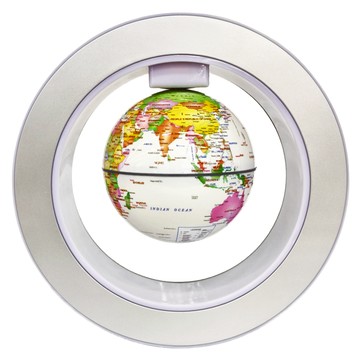 炫光磁懸浮地球儀 白色 ABS