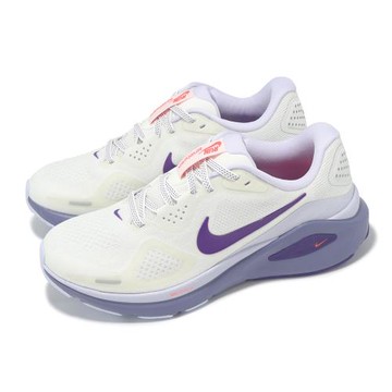 Nike 慢跑鞋 Wmns Structure 26 女鞋 白 紫 緩震 運動鞋 HJ1101-102