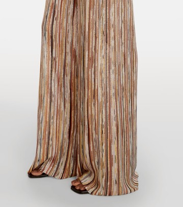 Missoni Zig Zag lamé wide-leg pants