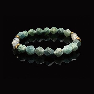 【行動代號-藍月光/Operation Moonstone】水草瑪瑙天然石手鍊