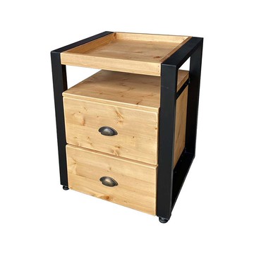 LOFT 工業風 希特口字邊櫃 邊几 床頭櫃 可訂製尺寸 CU093