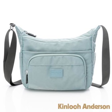 【金安德森】輕甜旅程 船型拉鍊斜側包-淺湖藍