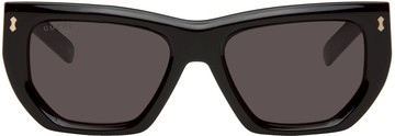 Gucci 黑色 Rivetto Geometrical 太阳镜