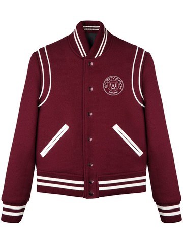 Sporty & Rich - logo embroidered varsity jacket - unisex - Polyamide/Wool - XL