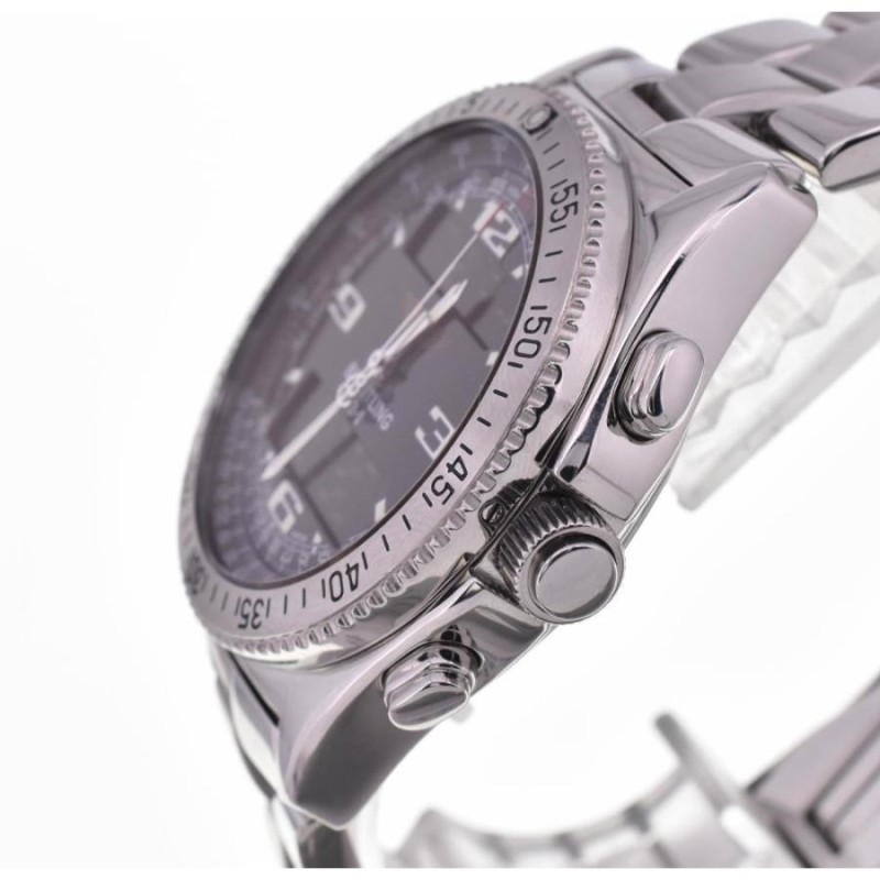 ☆美品【BREITLING】ブライトリング B-1 デジアナ A68362 クォーツ メンズ D#102281 | LINEショッピング