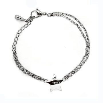 純鈦手鍊 明星風采 Free Size 不過敏